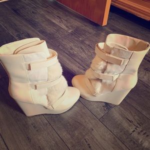 Women’s size 8.5 bootie wedges